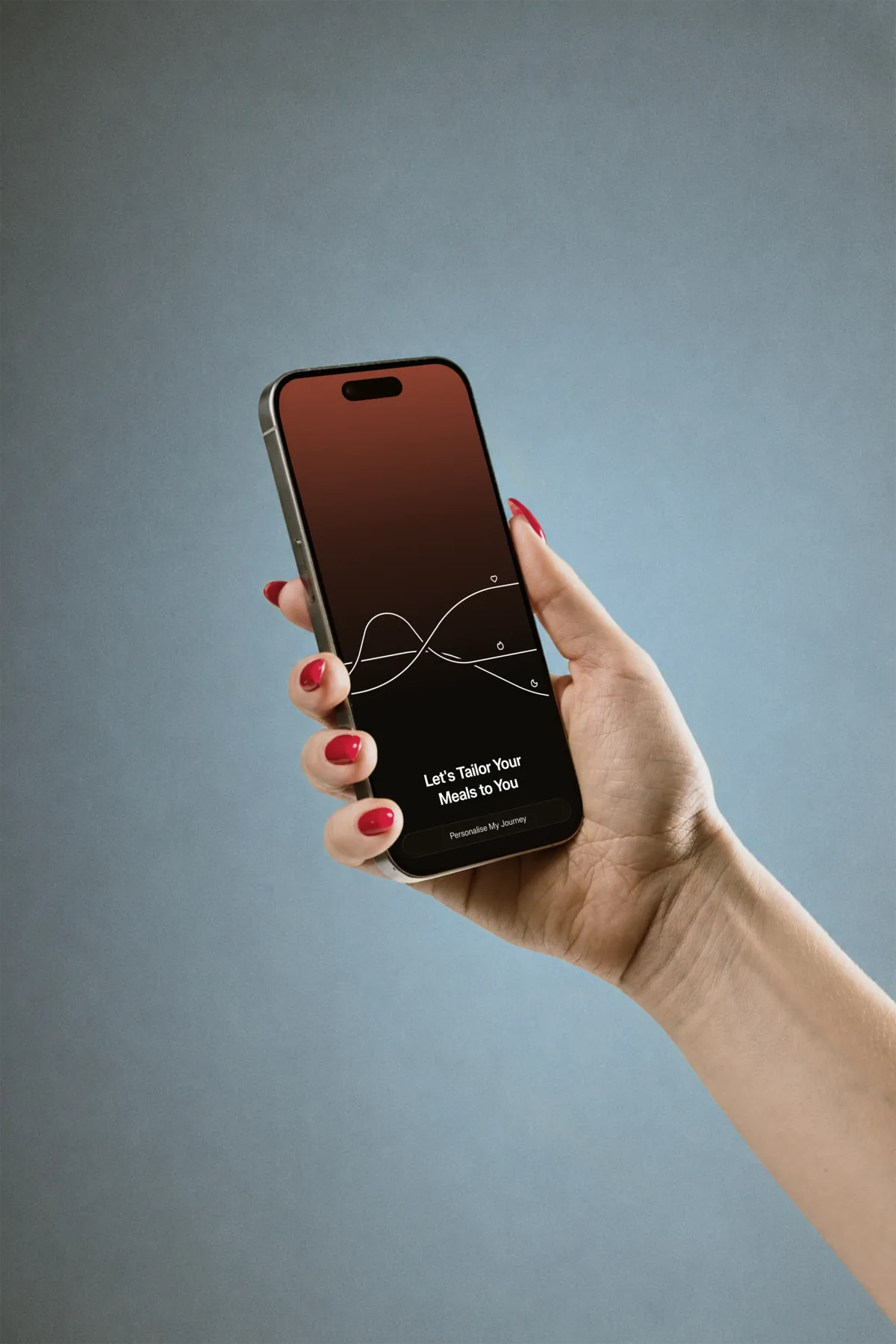 Calori-appen på en telefon